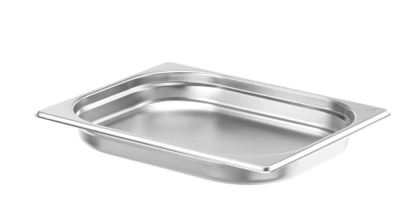 HENDI Konteineris GN 1/2, Budget Line, 2L, nerūdijantis plienas, 325x265x(H)40 mm 800317 | E-gastro