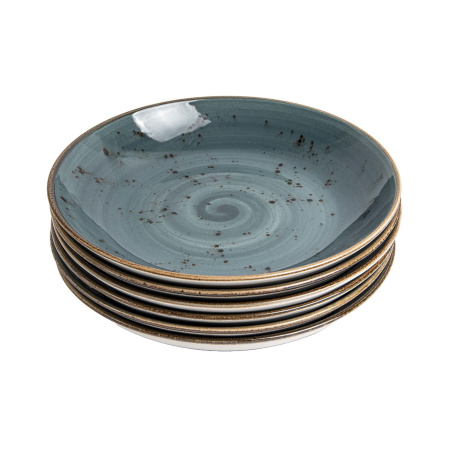 FINE DINE Gili lėkštė Arando, pilka, ø250 mm, 6 vnt. 779828 | E-gastro