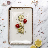 FINE DINE Stačiakampė lėkštė Vanilla, kreminė, 215x180mm, 6 vnt. 781111 | E-gastro
