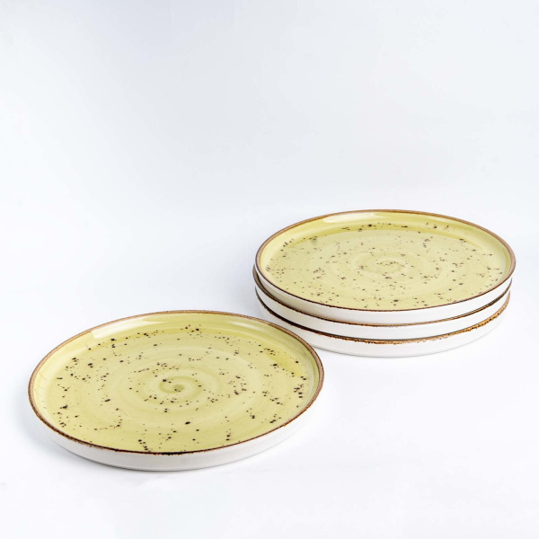 FINE DINE Lėkštė aukštu krašteliu Olive, žalia, ø210 mm, 6 vnt. 778128 | E-gastro
