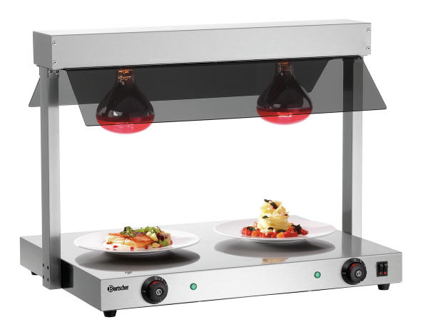 BARTSHER Infraraudonųjų spindulių maisto šildytuvas I2WL801, 735 mm, 230V/0,8kW 114302 | E-gastro
