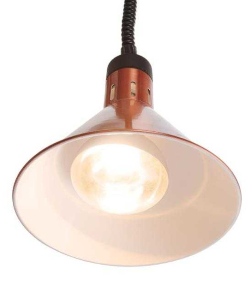HENDI Aukštyn ir žemyn pakeliama šilumos lempa, kūginė, Varis, 230V/250W 273876 | E-gastro