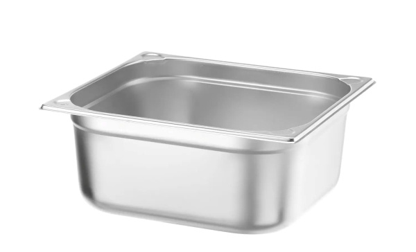 HENDI Konteineris GN 2/3, Kitchen Line, 13L, nerūdijantis plienas, 354x325x(H)150 mm 806241 | E-gastro