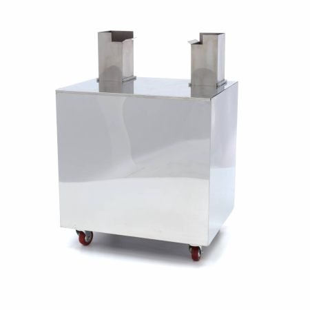 MAXIMA Nerūdijančio plieno vežimėlis sulčiaspaudei su ratukais