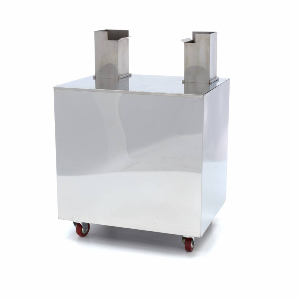 MAXIMA Nerūdijančio plieno vežimėlis sulčiaspaudei su ratukais