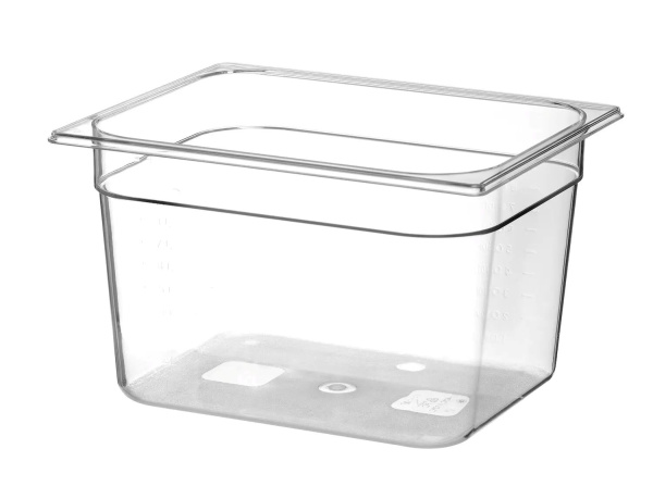 HENDI GN - konteinerinis polikarbonatas 1/2, 12,5 L, 325x265x (H) 200 mm 861400 | E-gastro