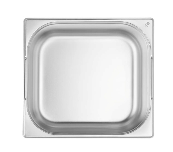 HENDI Konteineris su rankenėlėmis GN 2/3, Budget Line, 13L, nerūdijantis plienas, 354x325x(H)150mm 817247 | E-gastro