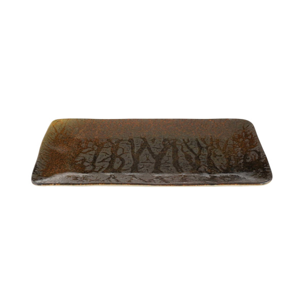 FINE DINE Stačiakampė lėkštė Genesis, ruda, 280x150 mm, 6 vnt. 04SWA000029 | E-gastro