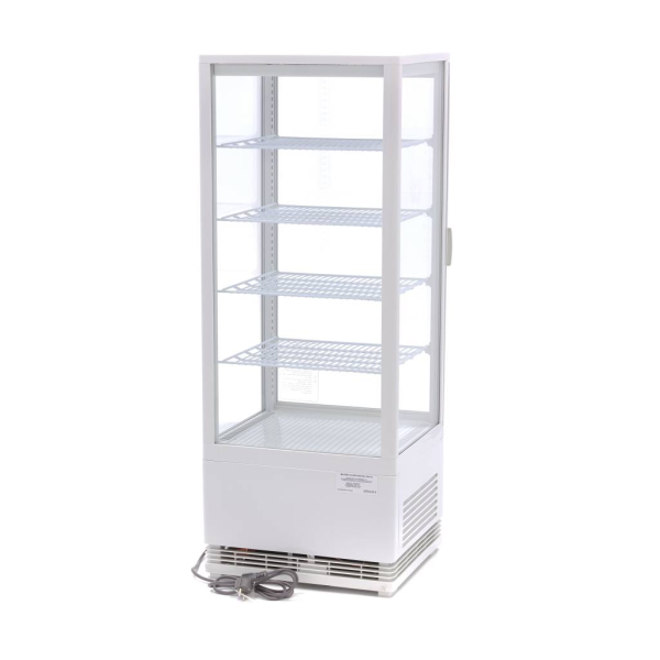 MAXIMA Vitrininis šaldytuvas 98 L 43 cm baltas 09400810 | E-gastro