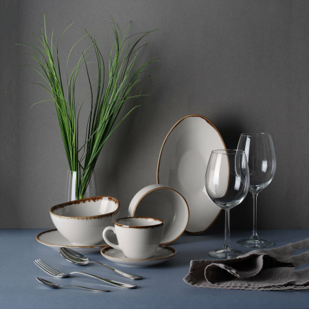 FINE DINE Espresso puodelio lėkštė Vanilla, kreminė, ø115 mm, 6 vnt. 781265 | E-gastro