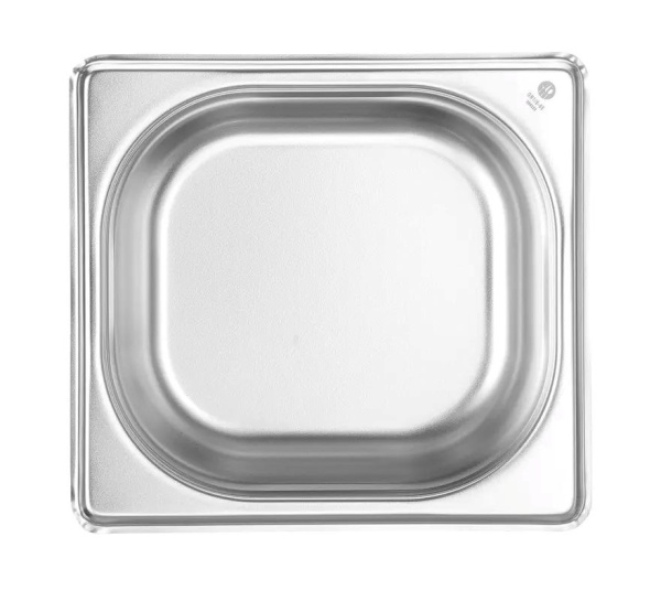 HENDI Konteineris GN 1/6, Budget Line, 1L, nerūdijantis plienas, 176x162x(H)65mm 800621 | E-gastro