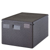 CAMBRO Termokonteineris Cam GoBox, įkraunamas iš viršaus, 600x400 mm, 80L, Juodas, 690x490x(H)370mm EPP4060T300110 | E-gastro