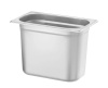 HENDI Konteineris GN 1/4, Kitchen Line, 5,5L, nerūdijantis plienas, 265x162x(H)200 mm 806555 | E-gastro