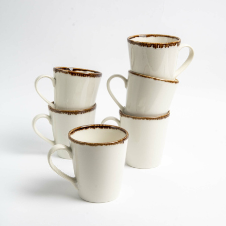 FINE DINE Espresso puodelio lėkštė Vanilla, kreminė, ø115 mm, 6 vnt. 781265 | E-gastro