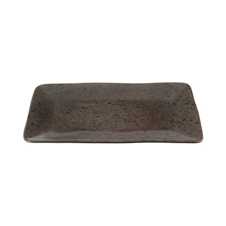 FINE DINE Stačiakampė lėkštė Ironstone, juoda, 150x280 mm, 6 vnt. 04SWA000025 | E-gastro