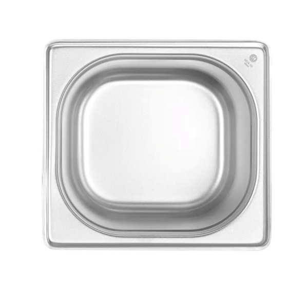 HENDI Konteineris GN 1/6, Budget Line, 2,4L, nerūdijantis plienas, 176x162x(H)150 mm 800645 | E-gastro