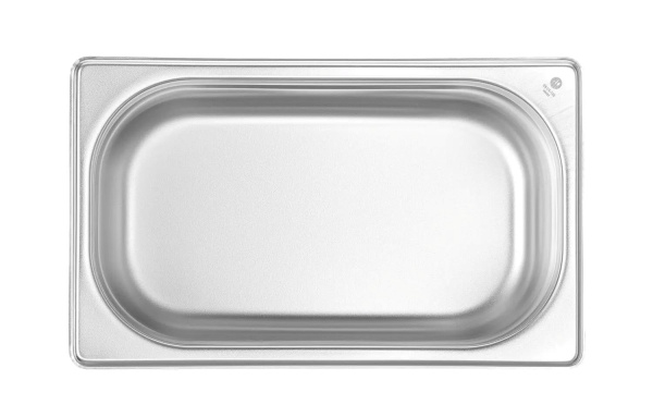 HENDI Konteineris GN 1/4, Budget Line, 2,8L, nerūdijantis plienas, 265x162x(H)100mm 800539 | E-gastro
