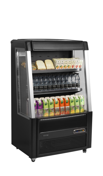 TEFCOLD Žemo profilio atvira vitrina ODC90 BLACK 31494 | E-gastro