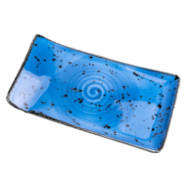 FINE DINE Stačiakampė lėkštė Iris, mėlyna, 300x150mm, 6 vnt. 769652 | E-gastro