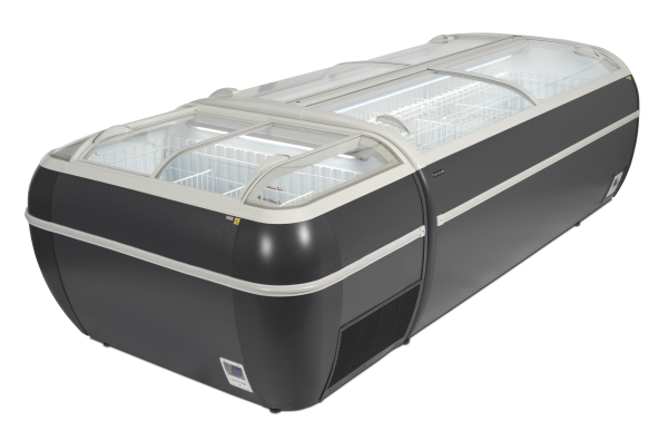 TEFCOLD Antracito prekybinis šaldiklis TWIN HEAD A F 17335 | E-gastro