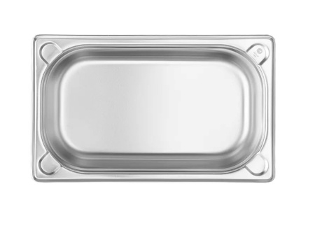 HENDI Konteineris GN 1/4, Kitchen Line, 1.8 L, nerūdijančio plieno, 265x162x(H)65 mm 806524 | E-gastro