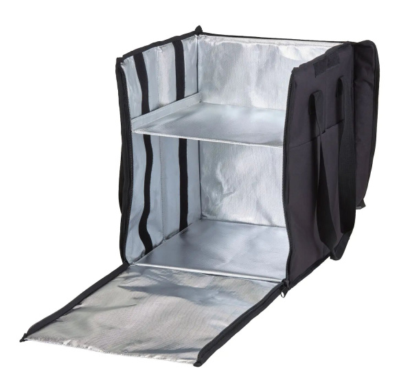 CAMBRO Termoizoliacinė kuprinė su pertvara, 78L, Juoda, 355x380x(H)430mm GBBP151417110 | E-gastro