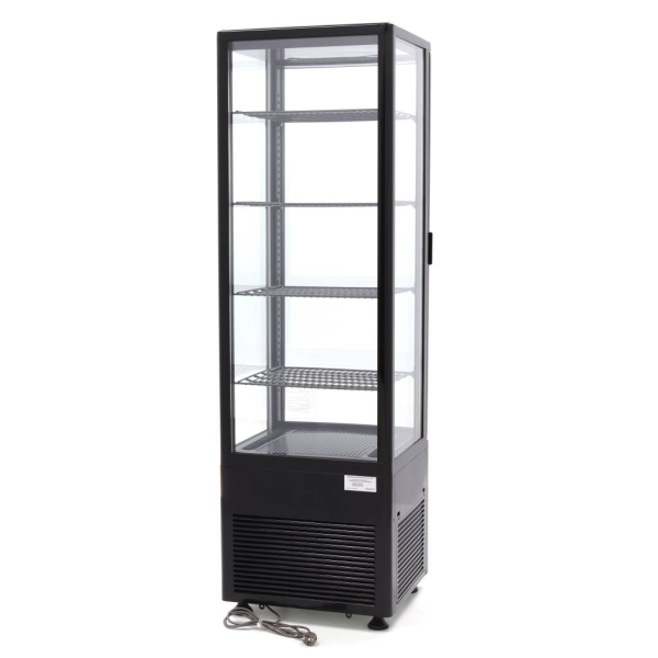 MAXIMA Vitrininis šaldytuvas 235 L 52 cm juodas 09400816 | E-gastro