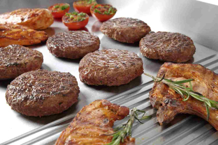 HENDI Kepimo plokštuma Profi Line, 2/3 lygus, 1/3 rifliuotas, 697x474x(H)241mm