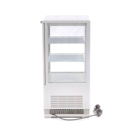 MAXIMA Vitrininis šaldytuvas 58 L 43 cm baltas 09400800 | E-gastro