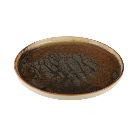 FINE DINE Lėkštė aukštu krašteliu Genesis, ruda, ø210 mm, 6 vnt. 04SWA000096 | E-gastro