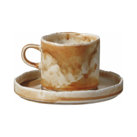 FINE DINE Puodelis Constancy, rudas, 200 ml, 3 vnt. 768471 | E-gastro