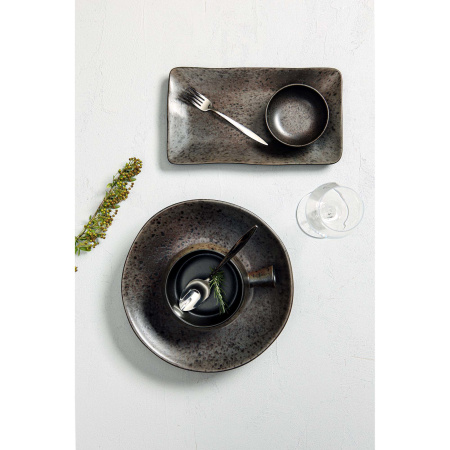 FINE DINE Dubuo Ironstone, juodas, ø140 mm, 6 vnt. 04SWA000129 | E-gastro
