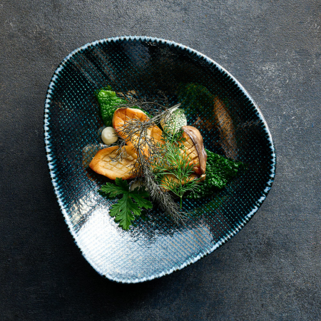 FINE DINE Trikampis dubuo Astro, mėlynas, ø190 mm, 6 vnt. ATBLTRB71 | E-gastro
