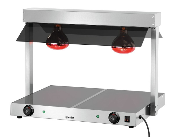 BARTSHER Infraraudonųjų spindulių maisto šildytuvas I2WL800, 740 mm, 230V/0,8kW 114272 | E-gastro