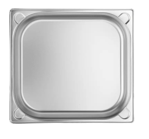 HENDI Konteineris GN 2/3, Kitchen Line, 9L, nerūdijantis plienas, 354x325x(H)100 mm 806234 | E-gastro