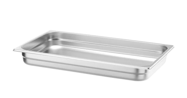 HENDI Konteineris GN 1/1, Profi Line, 9L, nerūdijantis plienas, 530x325x(H)65 mm 801239 | E-gastro
