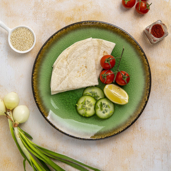 FINE DINE Plati lėkštė Beryl, žalia, ø207 mm, 3 vnt. 772836 | E-gastro