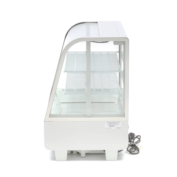 MAXIMA Vitrininis šaldytuvas 100 L 68 cm baltas 09400836 | E-gastro