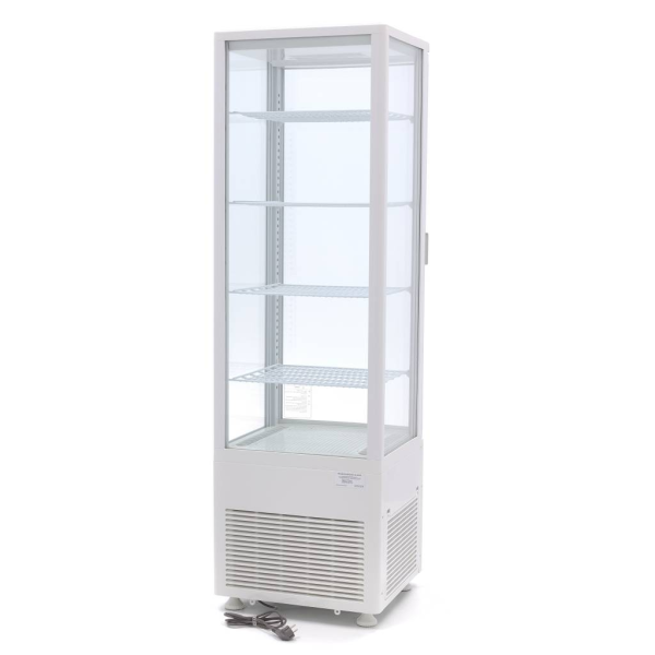 MAXIMA Vitrininis šaldytuvas 235 L 52 cm baltas 09400815 | E-gastro