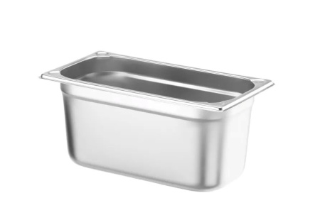 HENDI Konteineris GN 1/3, Kitchen Line, 5.7 L, nerūdijančio plieno, 325x176x(H)150 mm 806449 | E-gastro