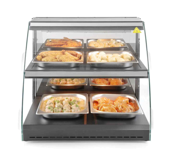 HENDI Stalinė kvarcinė šildymo vitrina, dviejų lygių, 650x485x(H)630mm 233962 | E-gastro