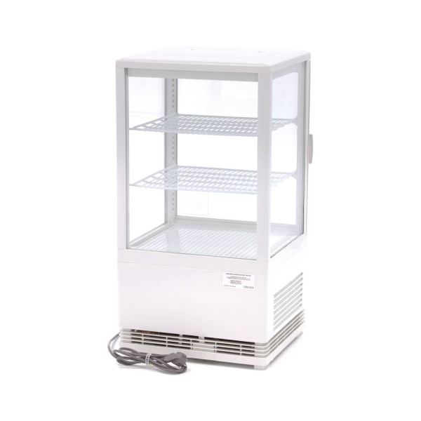 MAXIMA Vitrininis šaldytuvas 58 L 43 cm baltas 09400800 | E-gastro
