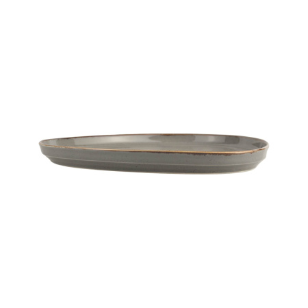 FINE DINE Trikampė lėkštė Stone, tamsiai pilka, ø270 mm, 6 vnt. 04ALM007017 | E-gastro