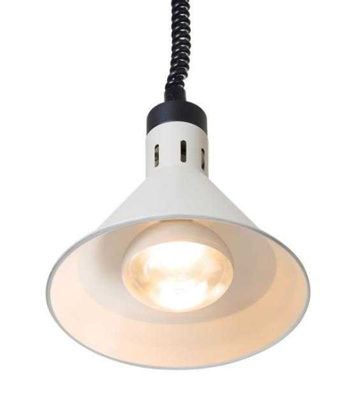 HENDI Aukštyn ir žemyn pakeliama šilumos lempa, kūginė,Balta, 230V/250W 273937 | E-gastro