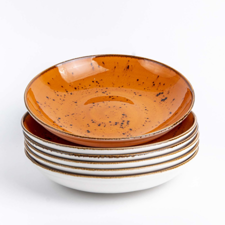 FINE DINE Gili lėkštė, oranžinė, ø230 mm, 6 vnt. 778425 | E-gastro