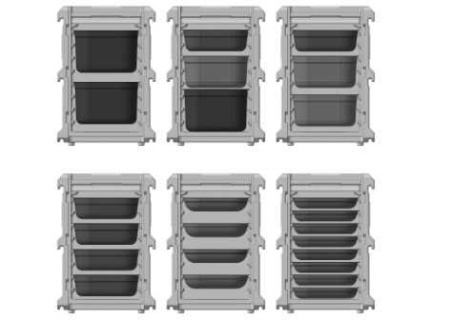 HENDI Išvažiuojamiesiems pokyliams skirtas termokonteineris 635x465x(H)660mm