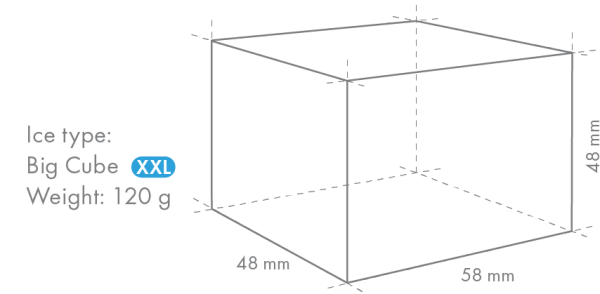 HOSHIZAKI Ledo generatorius IM-65PE-LM, XXL dydžio kubeliai, oro aušinimas 58 kg/24 val. IM-65PE-LM | E-gastro