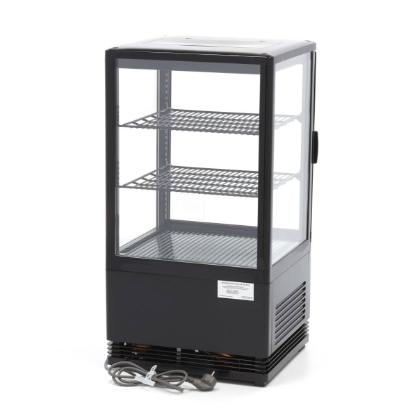 MAXIMA Vitrininis šaldytuvas 58 L 43 cm juodas 09400801 | E-gastro