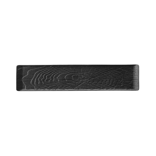 FINE DINE Stačiakampė lėkštė Crust, juoda, 468x100 mm, 3 vnt. 769850 | E-gastro