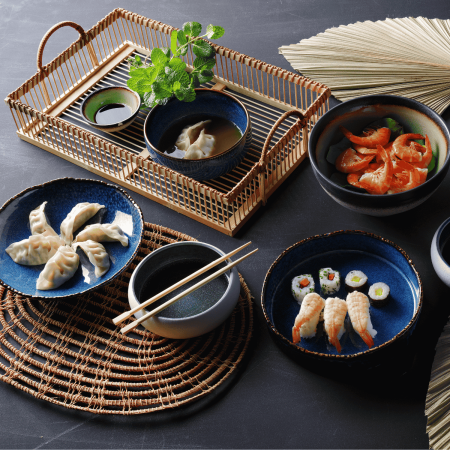 FINE DINE Dubuo Eminence, mėlynas, 80x(h)35mm, 3 vnt. 760260 | E-gastro